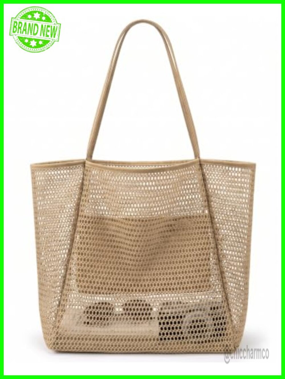 Large Mesh Beach Tote Bag Waterproof Pool Travel Bag